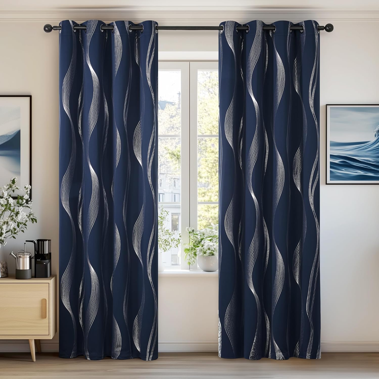 Detalle de Deconovo Kids blackout curtains 66 x 72 in