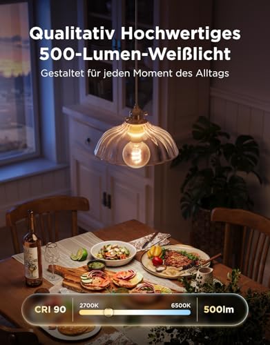 Thumbnail 6 de Govee Smart Edison Glühbirne E27 G80 (2 Stück) – RGBWW Vintage LED mit Matter & Google Assistant