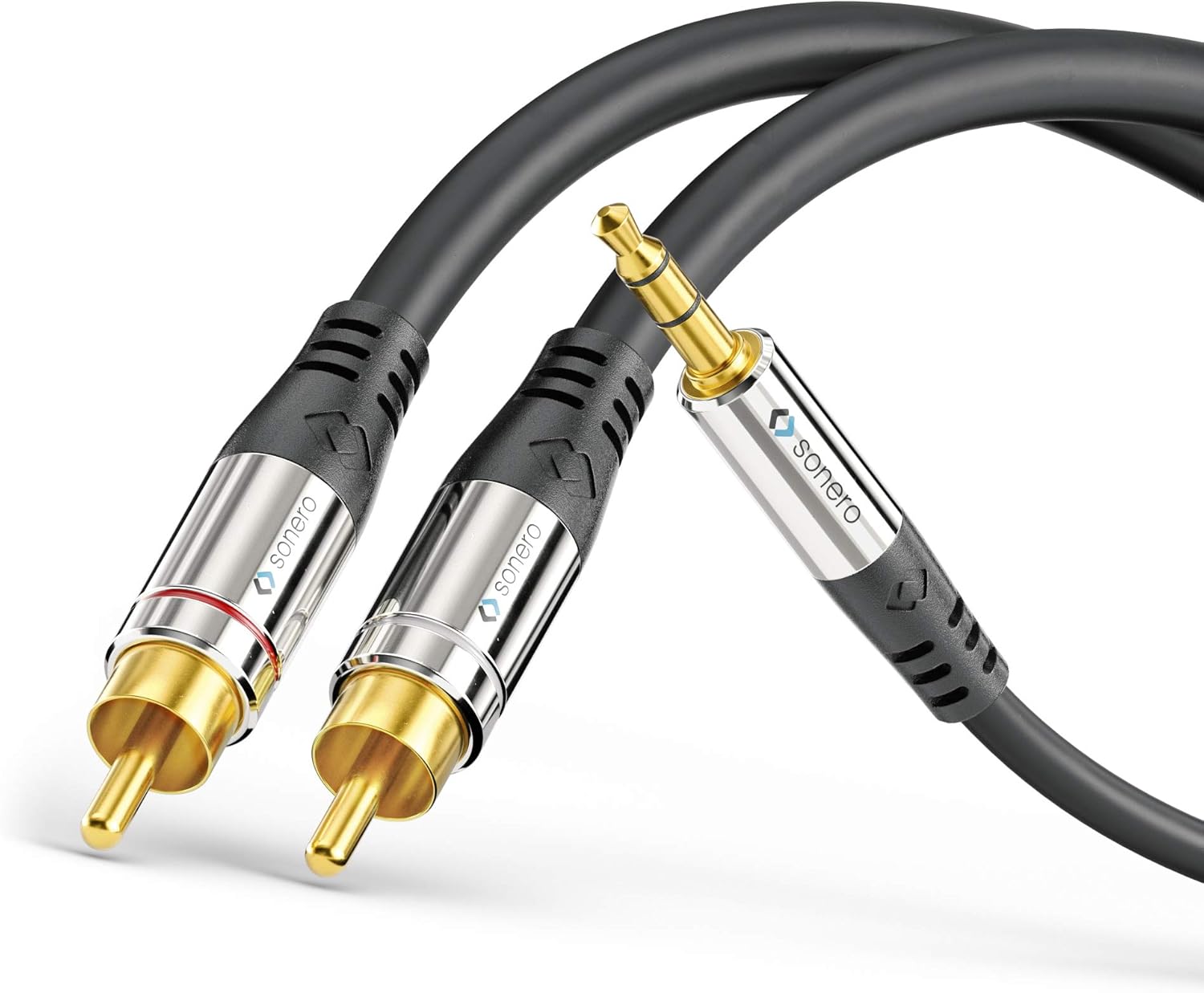 Thumbnail 6 de Sonero Premium 7,50m Cinch Kabel 1x Cinch auf 2x Cinch – Schwarz