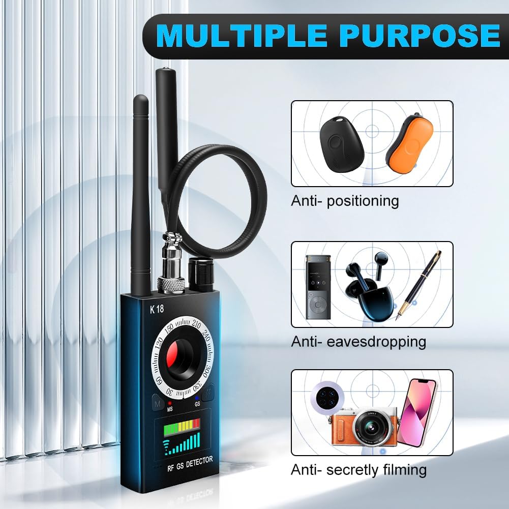 Detalle 2 de SIKVVIO Hidden Camera Detector RF Scanner 🎥