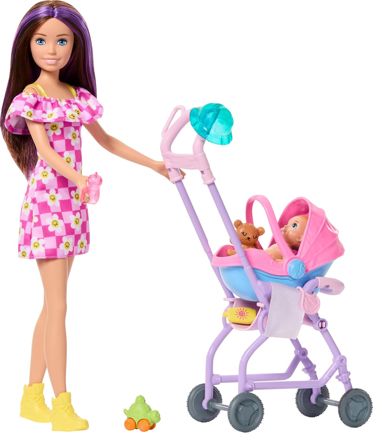 Detalle de Barbie Skipper Babysitter JJB42 set con passeggino