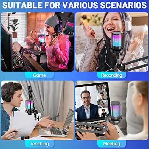 Thumbnail 6 de Anykuu USB Kondensator Mikrofon 192kHz/24Bit – USB-Gaming, Streaming und Podcasting
