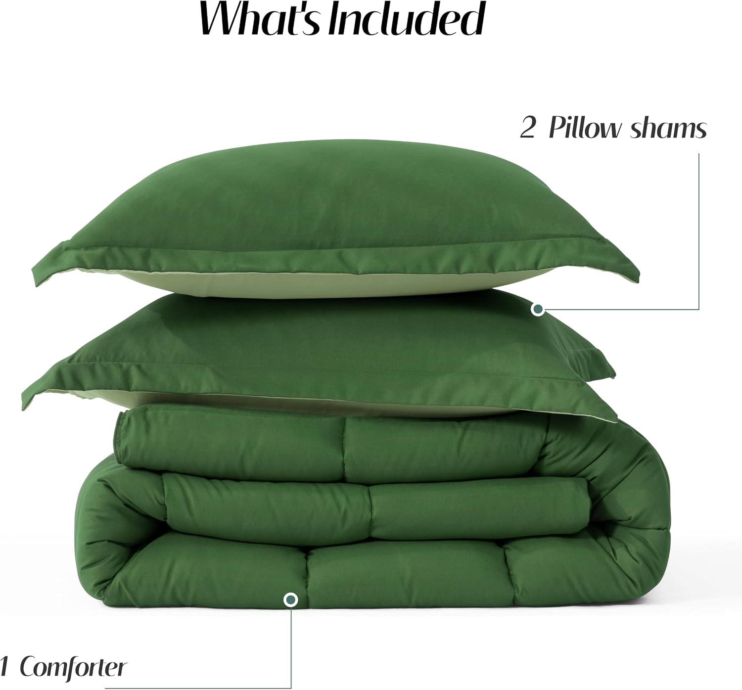 Thumbnail 4 de HIG 3pc Comforter Set Twin 68x92
