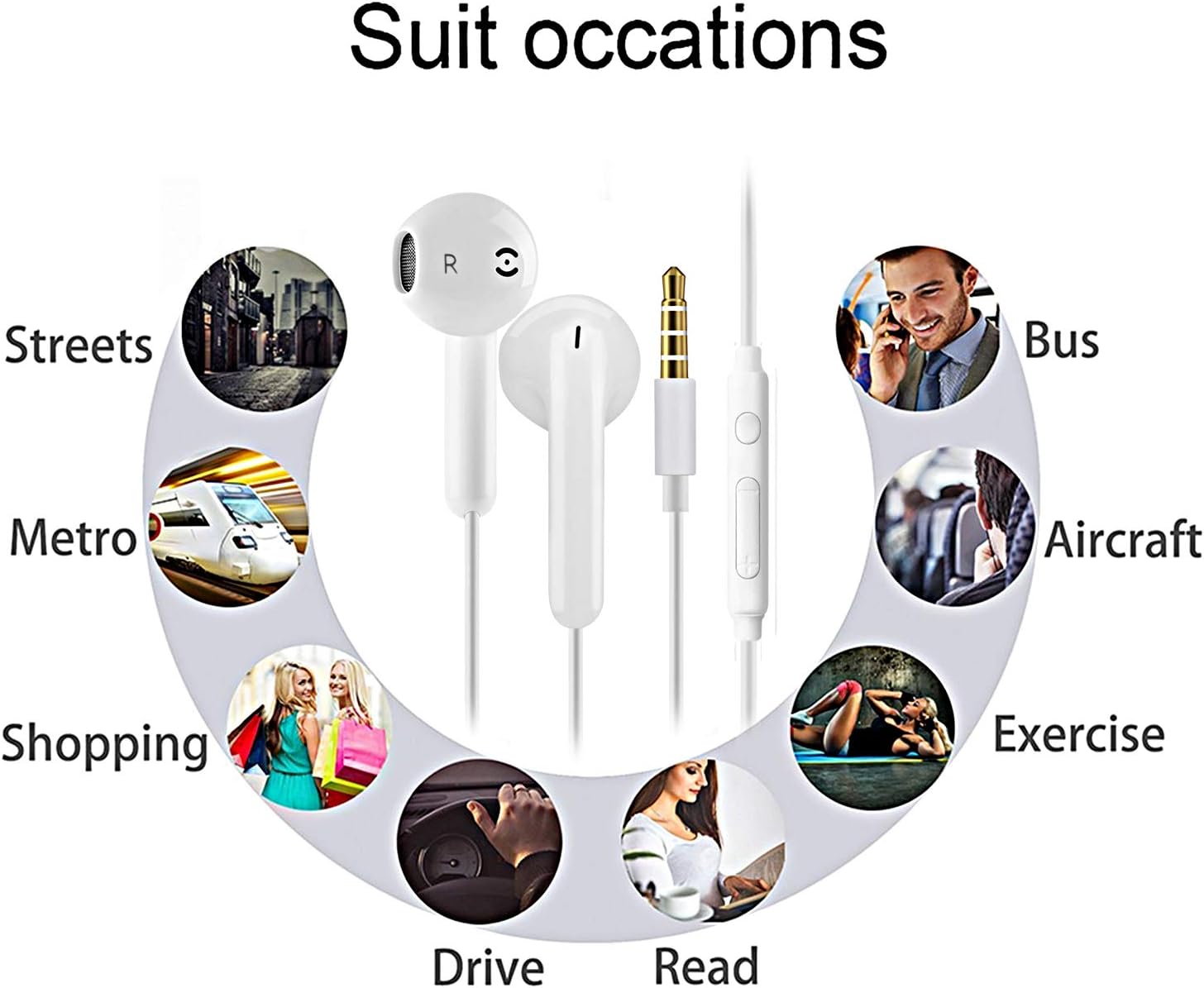 Thumbnail 1 de 2 Pack In-Ear Earphones with Microphone