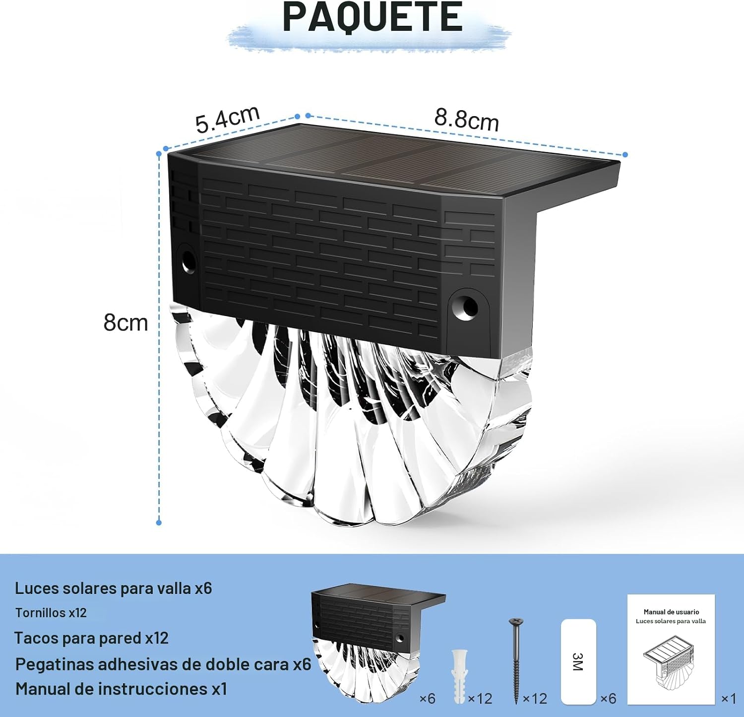 Thumbnail 6 de FIFlying Luces Solares Led Exterior Jardin (6 Piezas) – IP65, 3 Modos y Auto ON/OFF