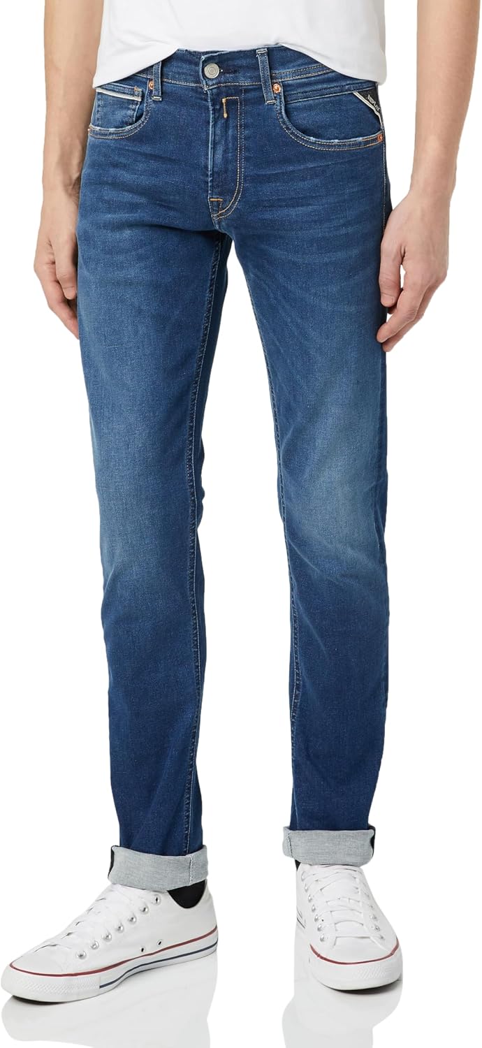 Detalle 1 de Replay Grover Straight-Fit Jeans mit 34