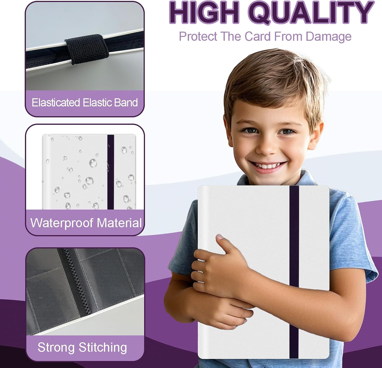 Thumbnail 2 de 9-Pocket Trading Card Binder with 24 Pages (up to 432 card capacity) for MTG, TCG, Pokémon & Yu-Gi-Oh