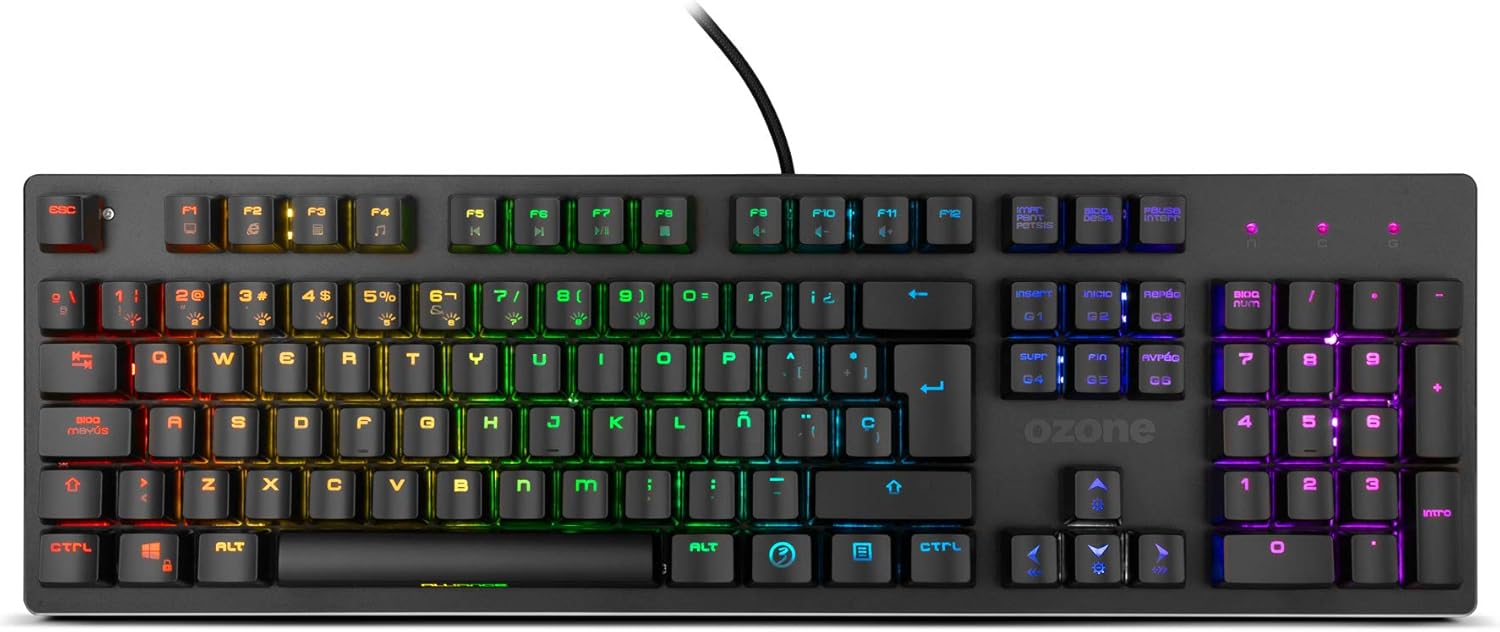Detalle de Ozone Gaming Keyboard Alliance – OZALLIANCESP: Mechanische Hybridtastatur für präzises Gaming