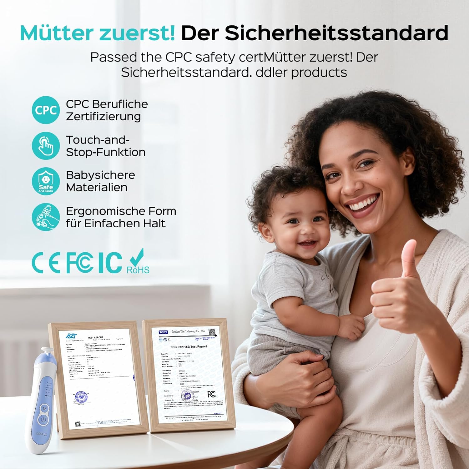 Thumbnail 1 de COSLUS 2026 Elektrische Nagelfeile 5 Geschwindigkeiten