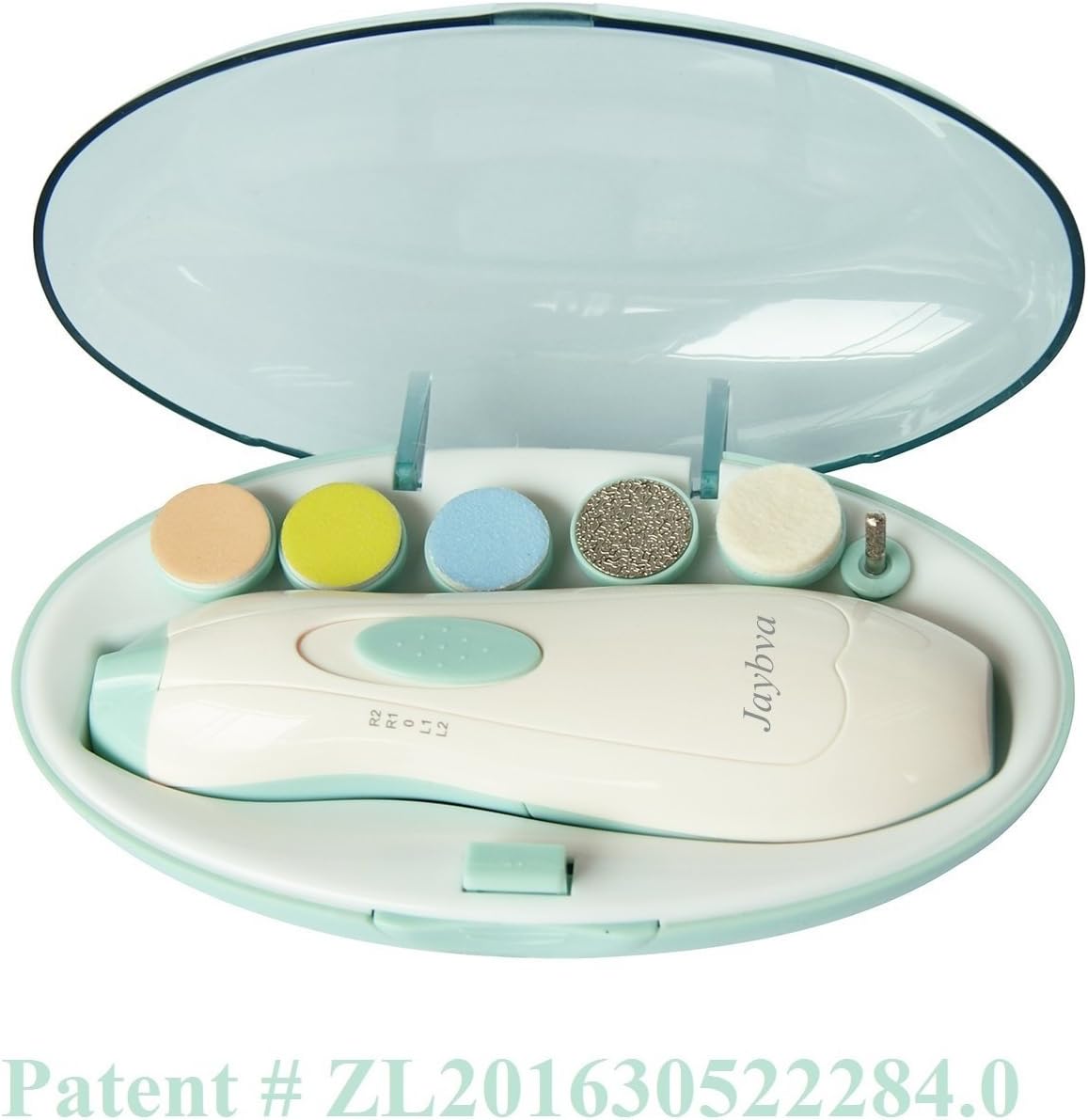 Detalle 2 de Baby Nail File Electric Trimmer by Jaybva: 7-in-1 Safe Nail Care Kit for Newborns and Toddlers