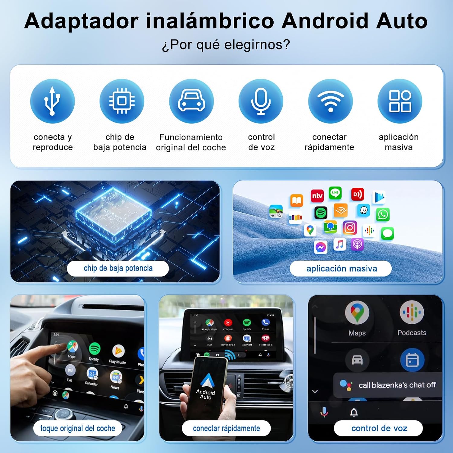 Detalle 2 de Adaptador Android Auto Inalámbrico 5,8GHz
