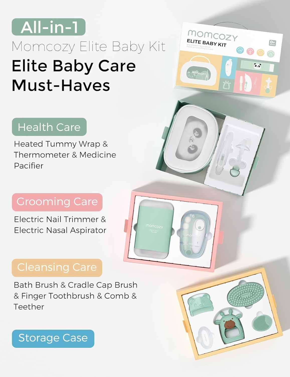 Thumbnail 2 de Momcozy Elite Baby Kit: All‑in‑One Grooming, Health & Cleansing Set for New Parents