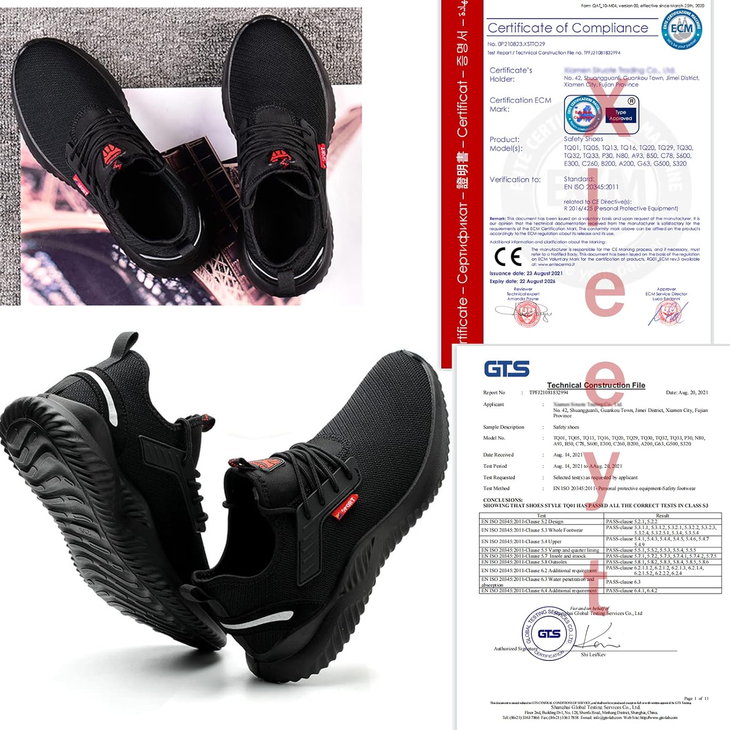 Thumbnail 6 de Safety Trainers Men Women: Lightweight Steel Toe Cap Trainers with Breathable Comfort and Puncture Resistance