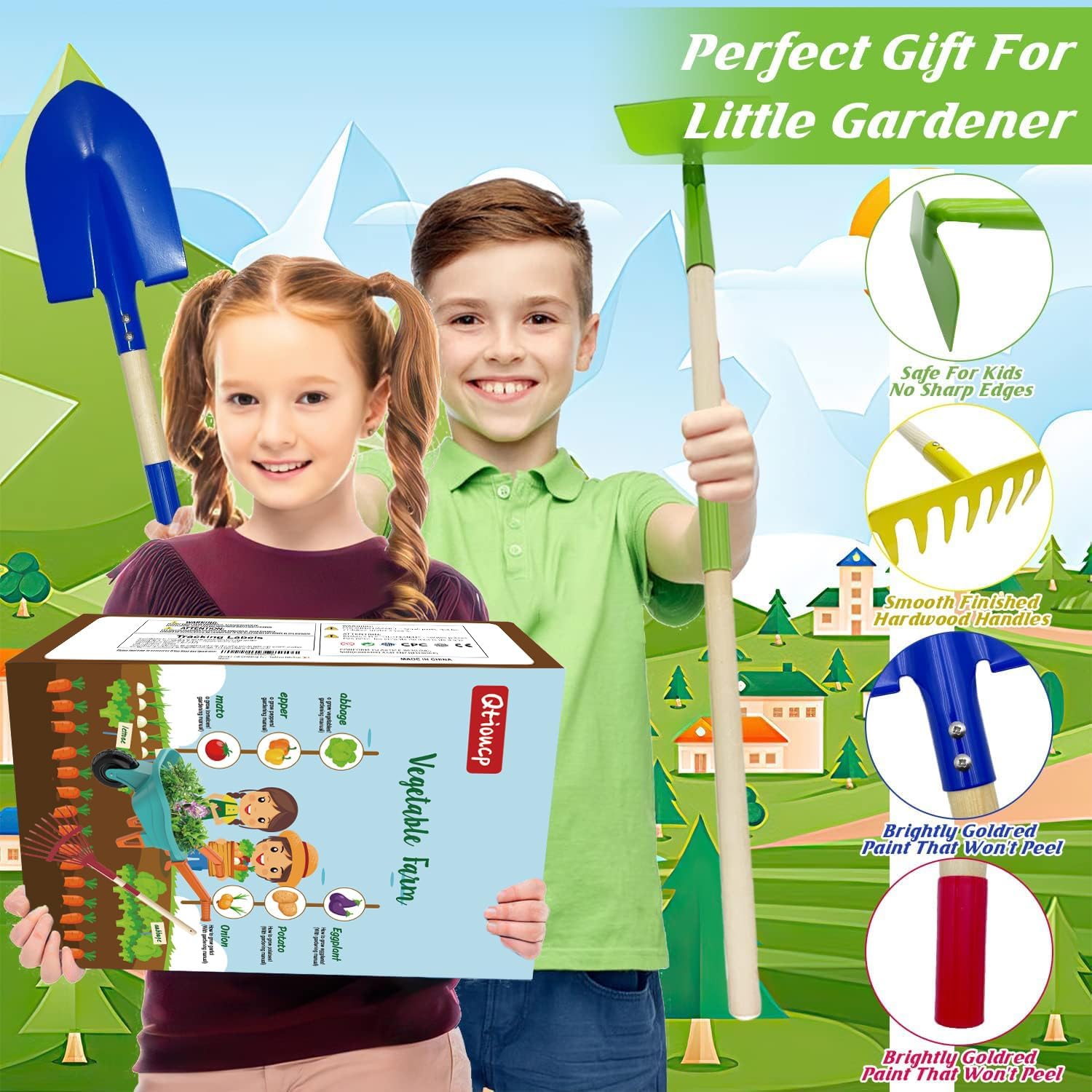 Thumbnail 5 de Qtioucp Kids Gardening Tools Set 27.6