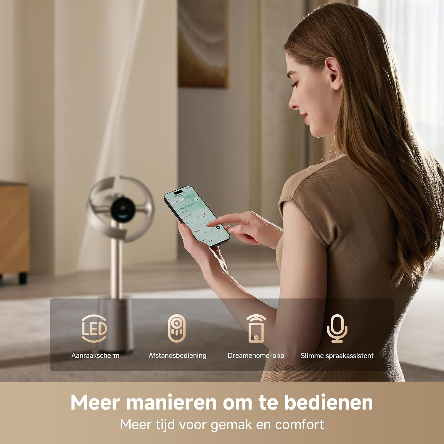 Thumbnail 6 de Dreame MF10 bladloze vloerventilator met 270° luchtstroom en wasbaar filter