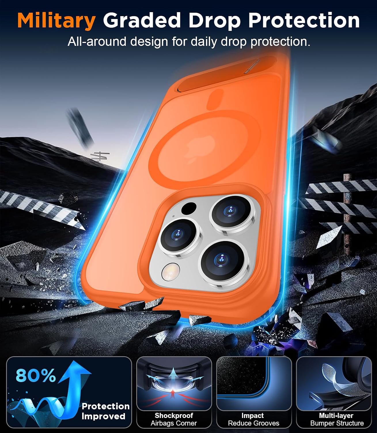 Detalle de Temdan iPhone 14 Pro Max Magnetic Case 6.7"
