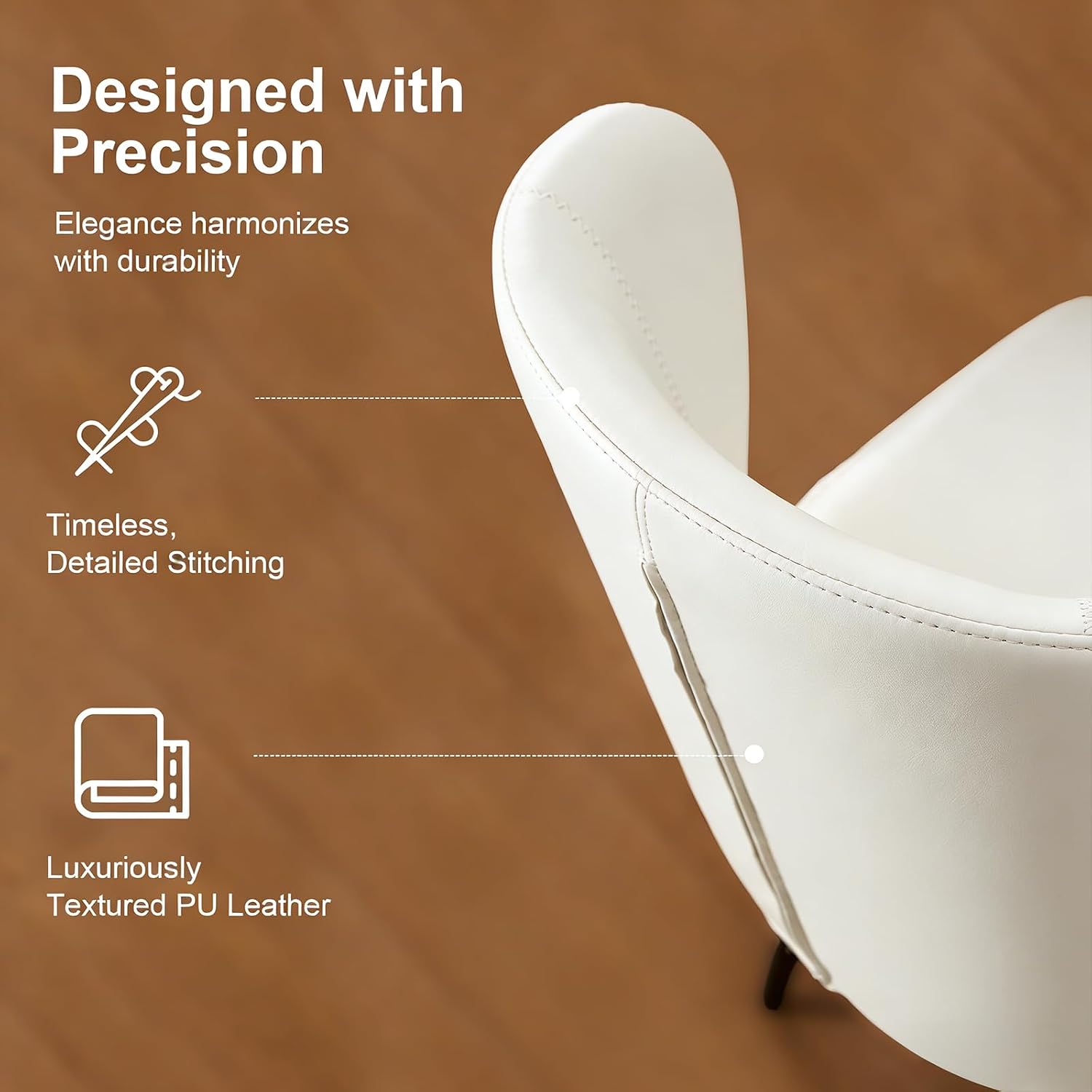 Detalle 1 de Zuacs Dining Chairs in Cream White