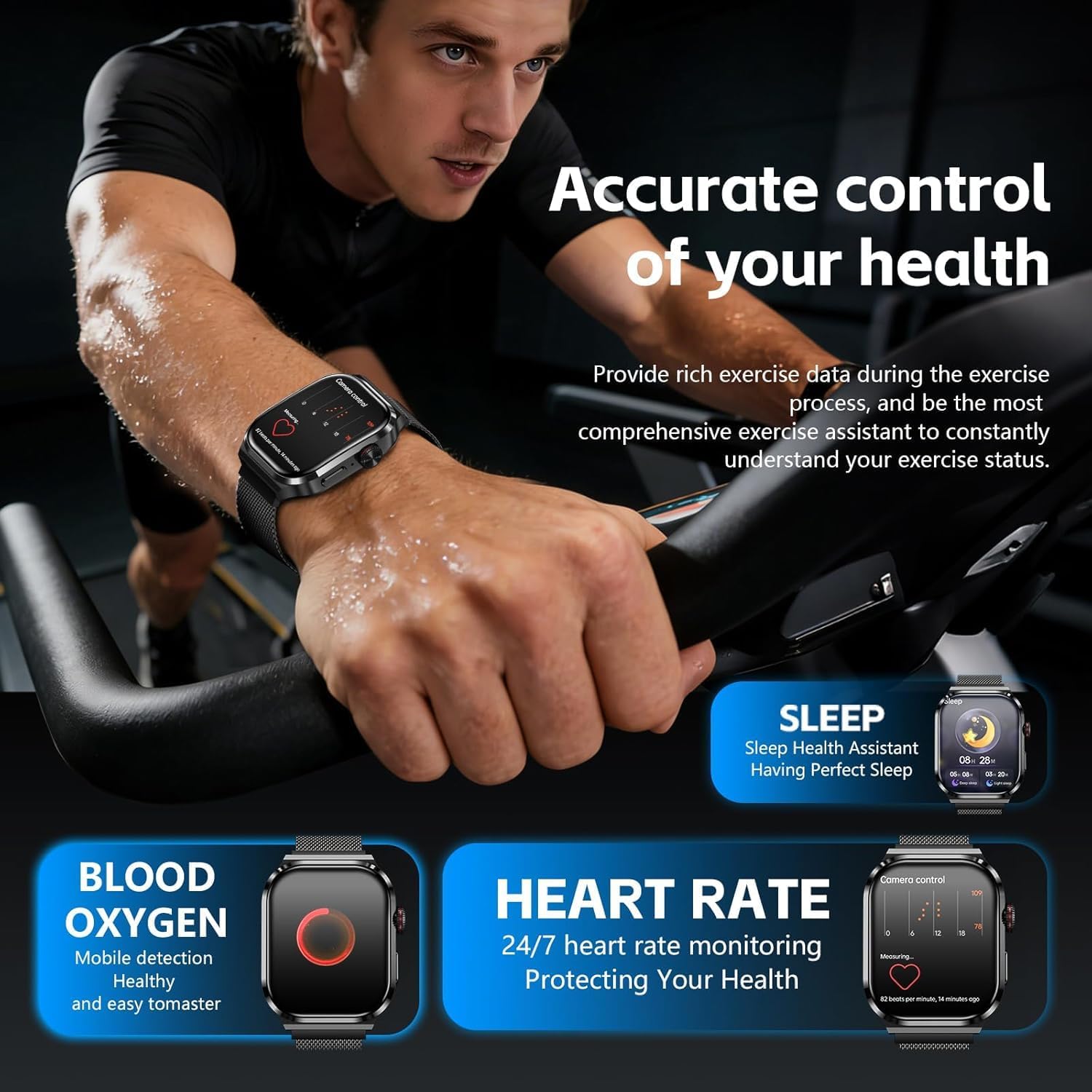 Detalle de Maxee AI Smart Watch with Voice Recorder: Transcription, Summaries and 135 Languages