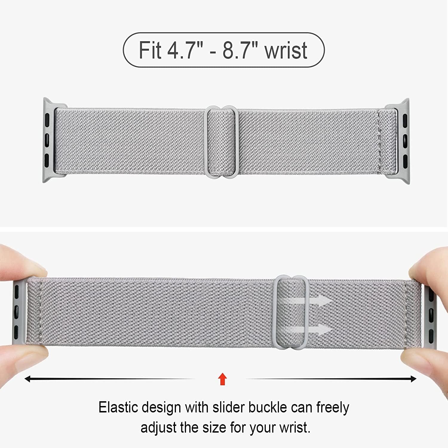 Detalle de Apple Watch braided nylon strap 4 pack