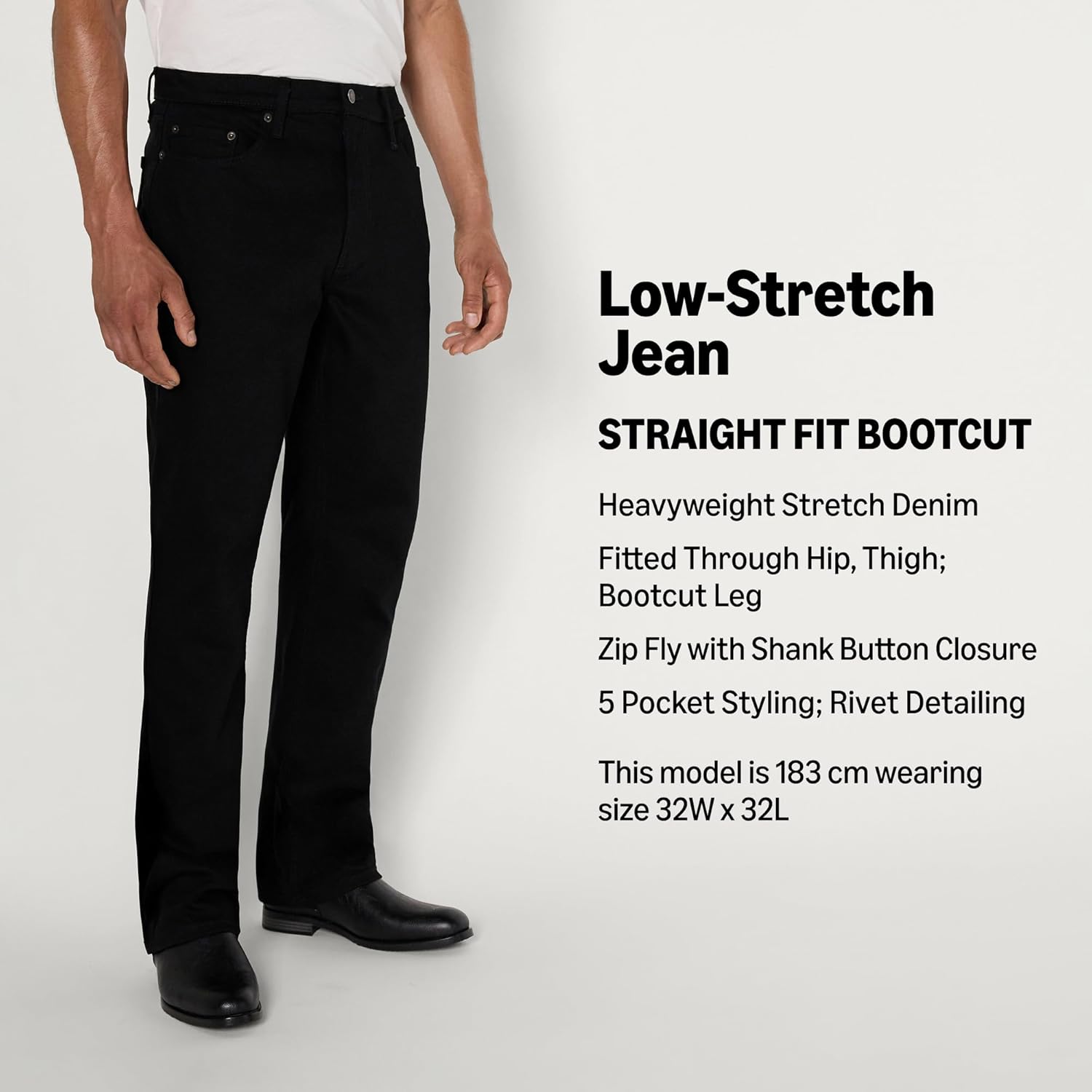 Thumbnail 3 de Amazon Essentials Men's Low-Stretch Straight-Fit Bootcut Jeans