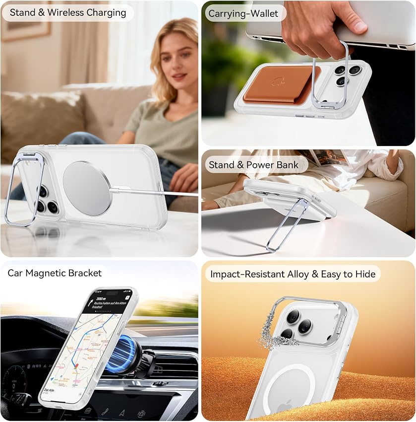 Thumbnail 6 de Peerock iPhone 17 Pro Case with Stash Stand 9H