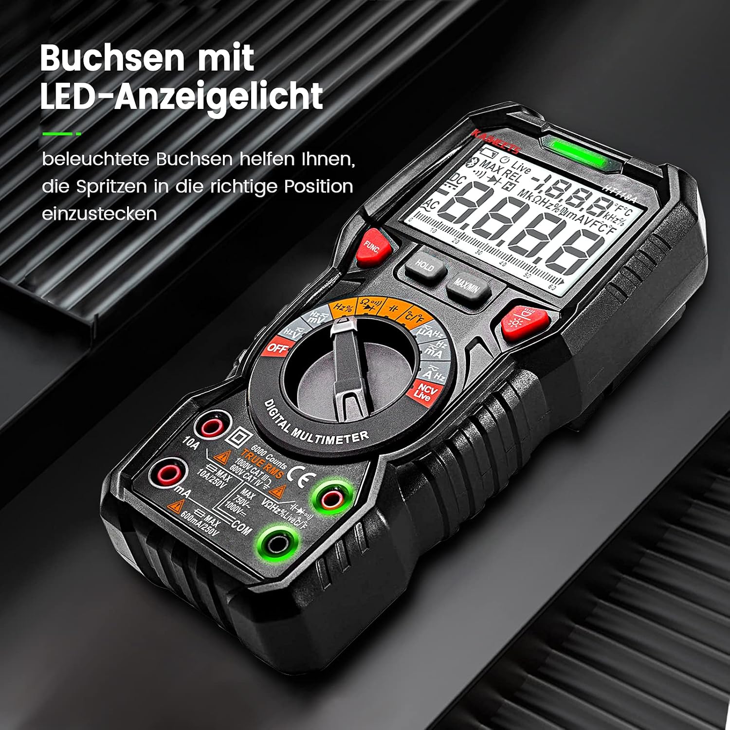 Detalle 2 de KAIWEETS Digital Multimeter 6000 đź›