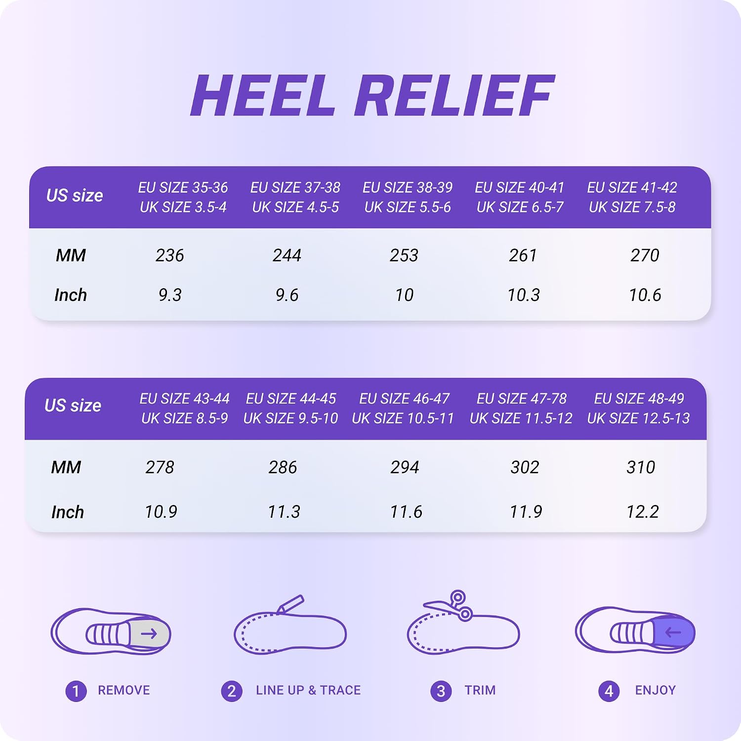 Thumbnail 6 de VALSOLE Pro Plantar Fasciitis Insoles for Men & Women – High Arch Support, 220+ lbs Heavy Duty, UK 8-27cm