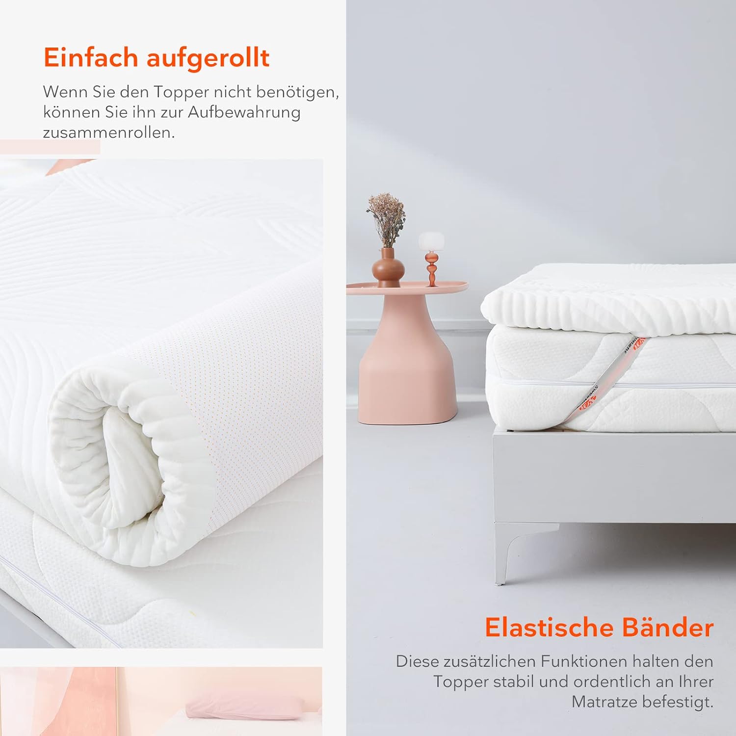 Thumbnail 4 de Sweetnight Matratzentopper 120x200 Gel Memory Foam Topper 5 cm