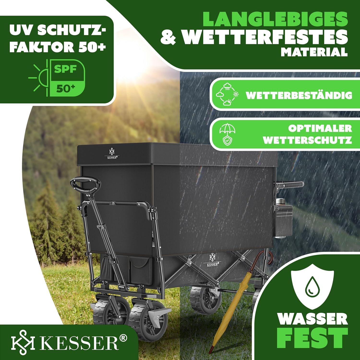 Thumbnail 6 de KESSER GT9000 Bollerwagen faltbar 150kg
