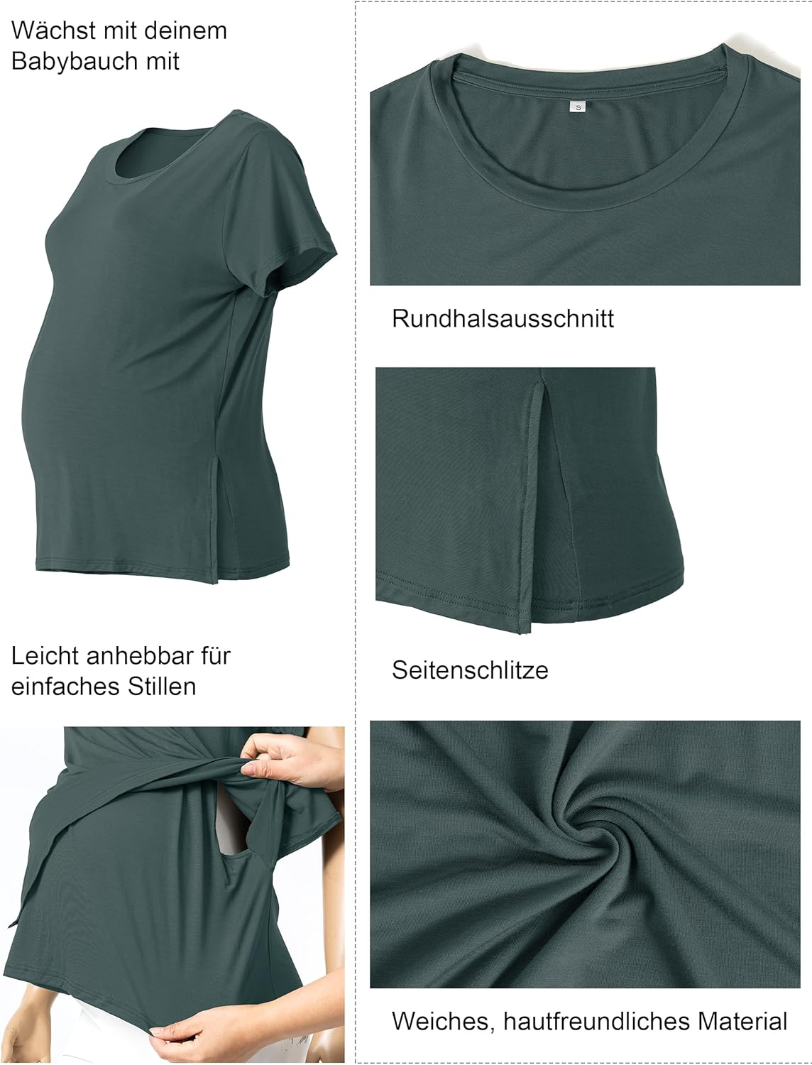 Thumbnail 3 de SUNNYBUY Still T-Shirts 3er-Set – Stillshirt Kurzarm für Damen