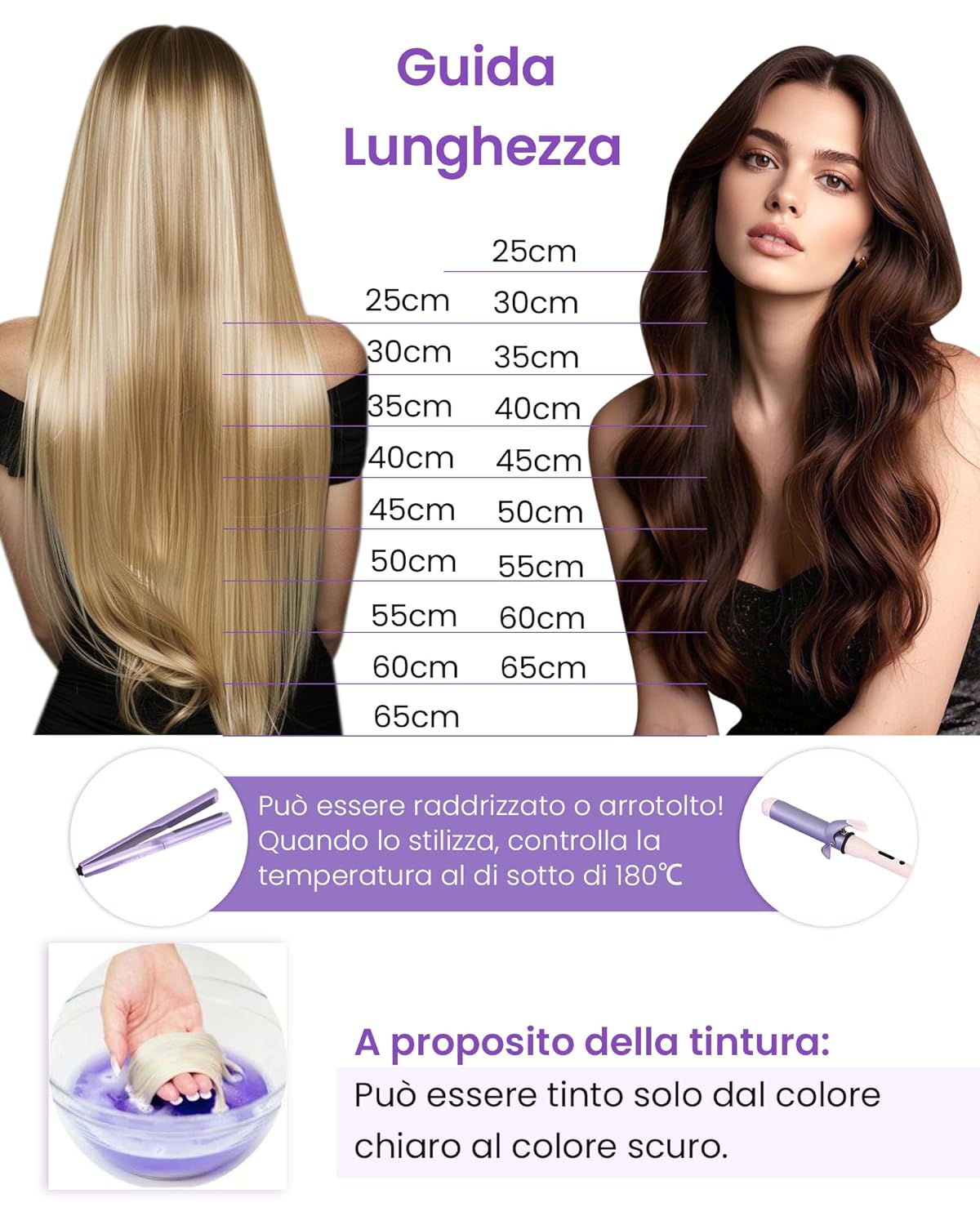 Thumbnail 6 de LaaVoo Tape Extensions Echthaar Balayage Blondine Ombre Platinblond – 55 cm, 20 Stück