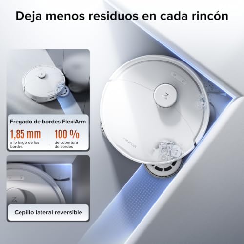 Detalle 2 de roborock Qrevo 2 Pro Set: robot aspirador de 25.000 Pa para alérgicos y hogares con mascotas