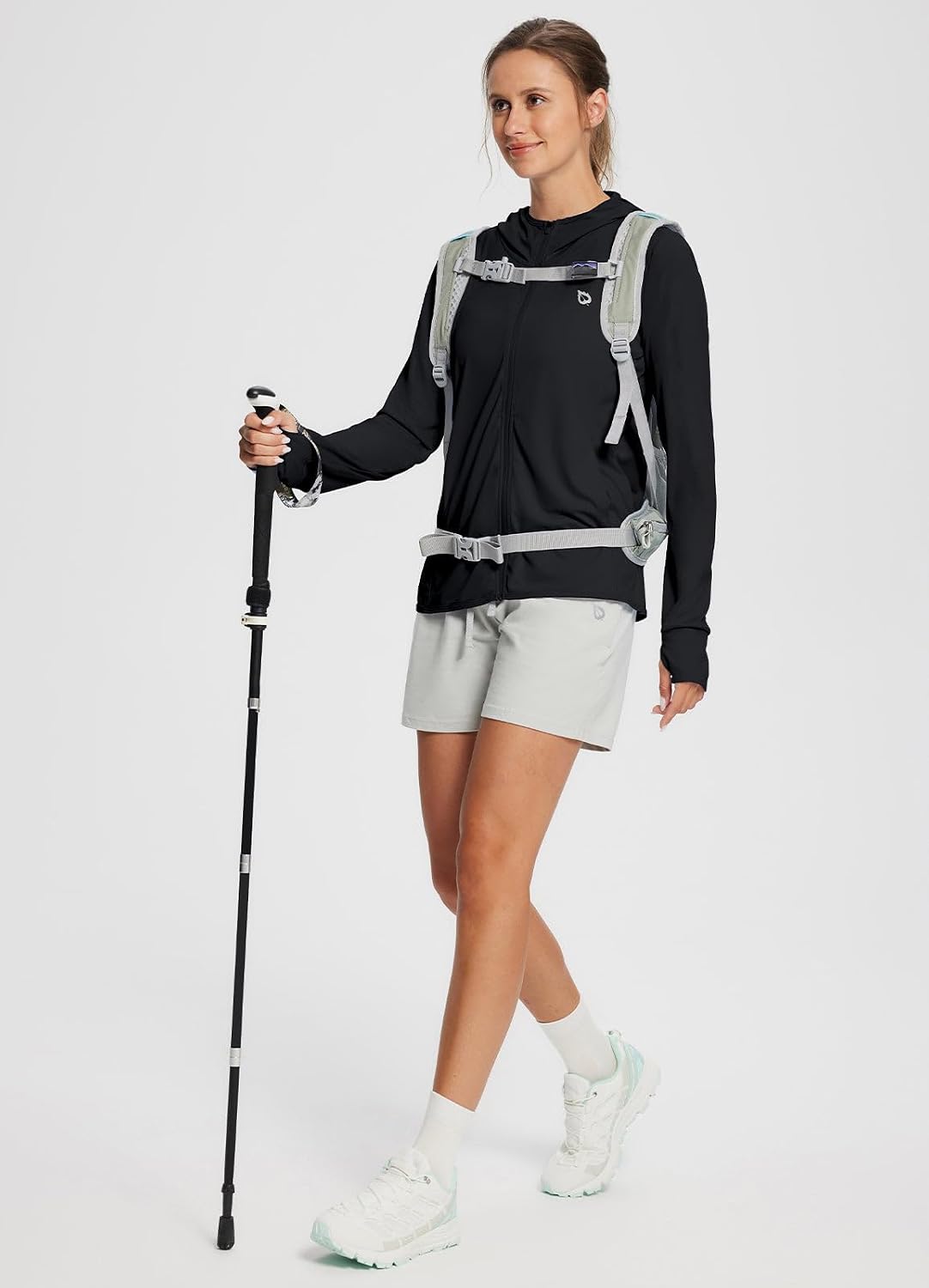 Detalle de Baleaf Women's Sun Protection Jacket Hoodie