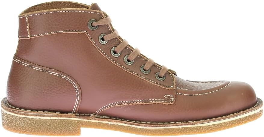 Detalle 2 de Kickers Kickstoner Stiefelletten/Boots Herren Camel – Leder, Knöchelbereich, flache Sohle