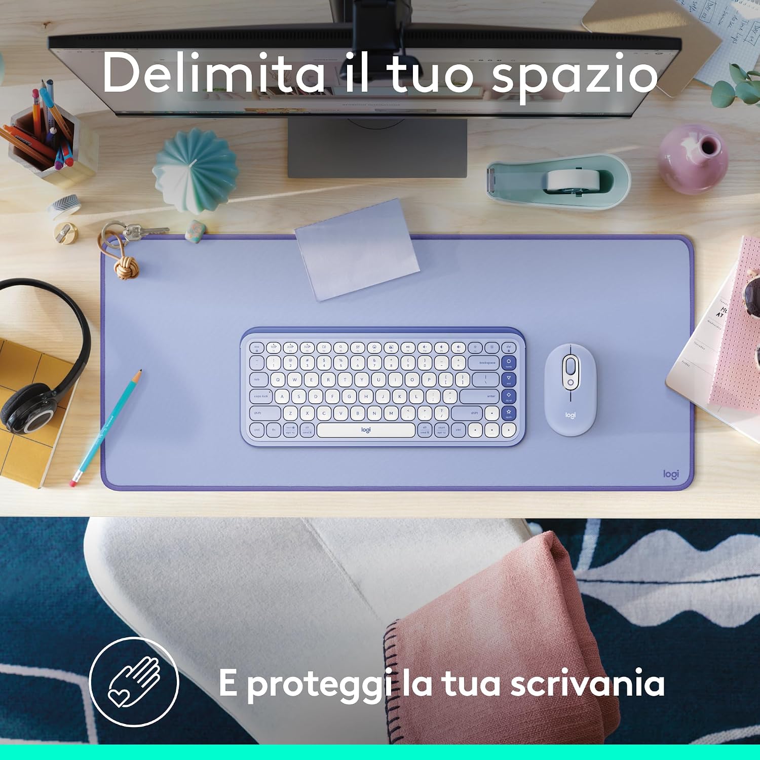 Thumbnail 1 de Logitech Desk Mat Studio Series 30x70 cm 🖥