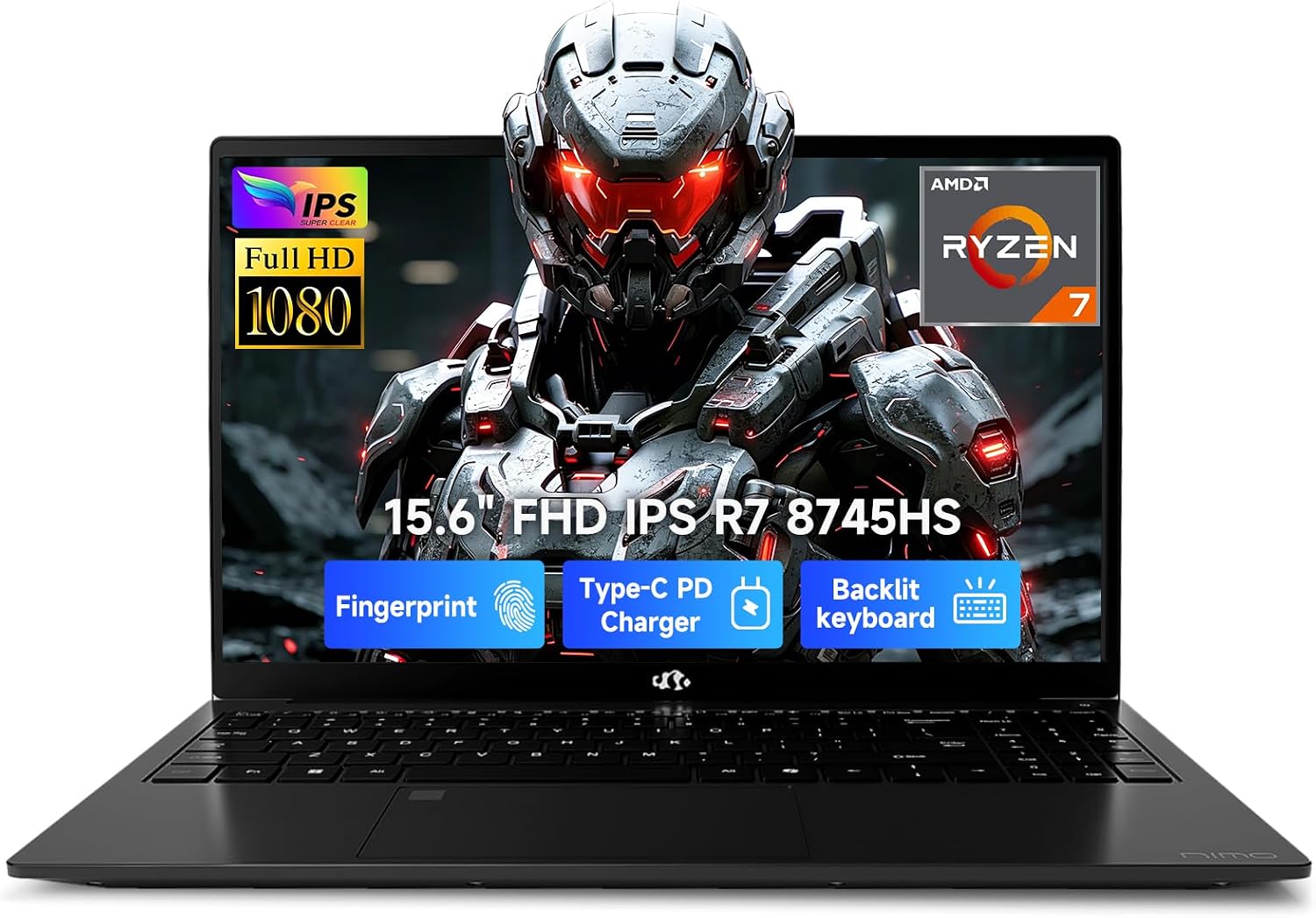 Detalle de NIMO Laptop with Ryzen 7 8745HS