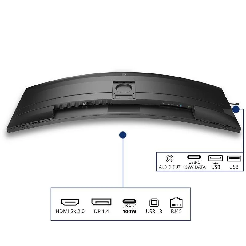 Detalle de Philips 49B2U5900C Monitor 49" Dual QHD 75Hz