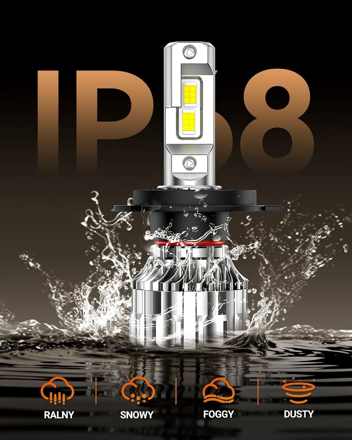 Thumbnail 4 de SEALIGHT H4 46000LM LED Headlight Bulbs