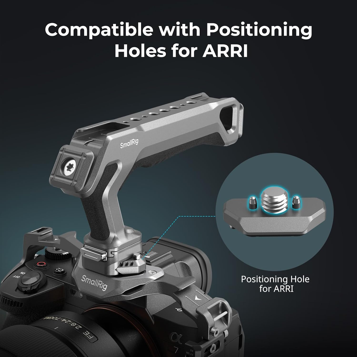 Thumbnail 1 de SMALLRIG Quick Release Top Handle mit Quick Release Slider – HawkLock H21-4483, ARRI-kompatibel