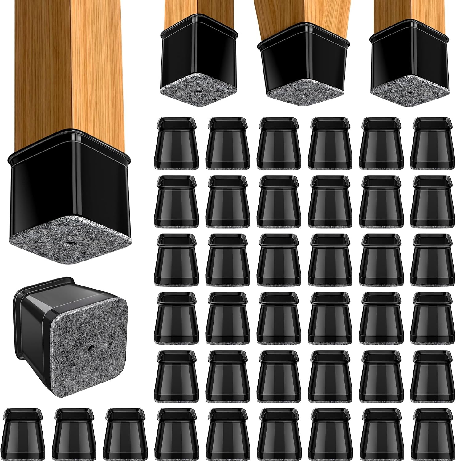 Detalle de BUMACO Chair Leg Floor Protectors, L Size