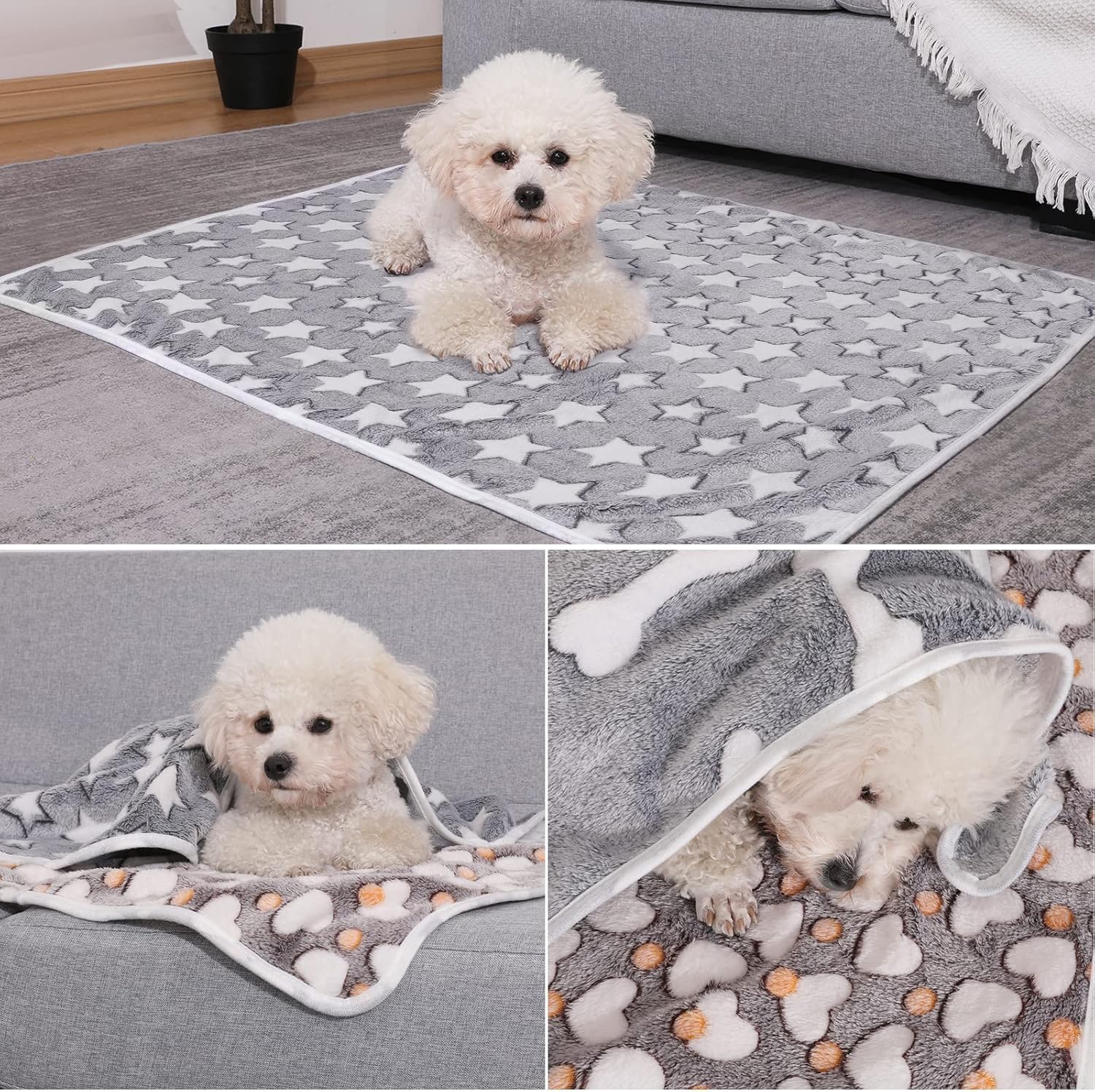 Thumbnail 5 de Demigeat Hundedecke & Katzendecke im 3er-Set – flauschig, waschbar für kleine bis mittlere Hunde und Katzen