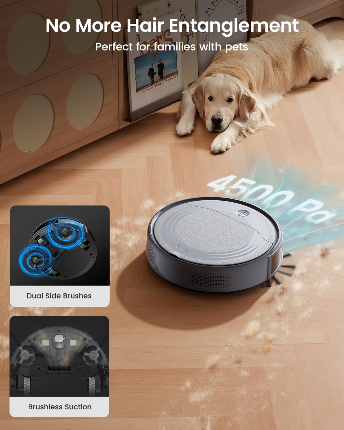 Detalle 2 de Lefant M310 4500Pa Robot Vacuum