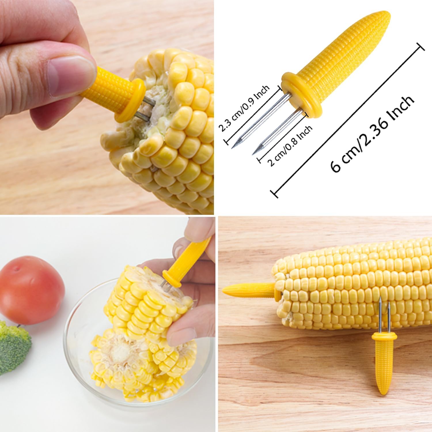 Thumbnail 6 de 24 Pack Stainless Steel Corn Holders for Grilling and Barbecues