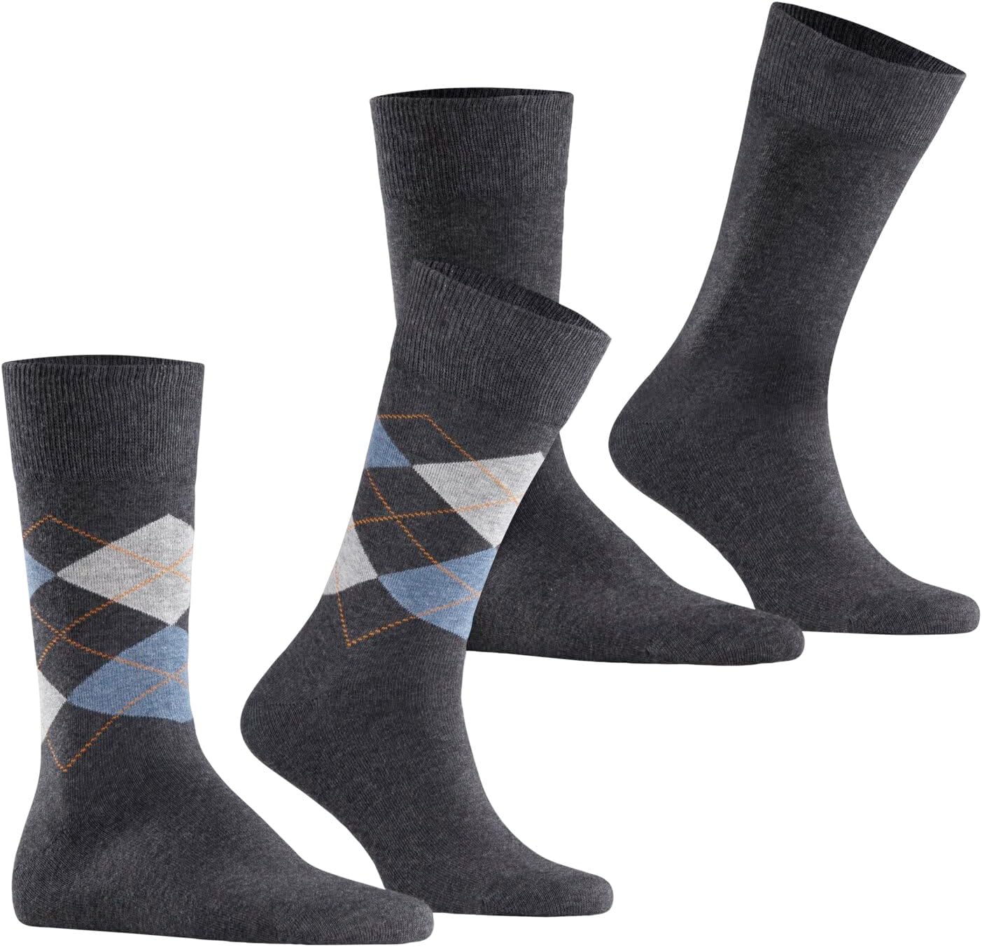 Thumbnail 3 de Burlington Homme Everyday Argyle Mix 2-Pack — Chaussettes coton respirant, motif argyle