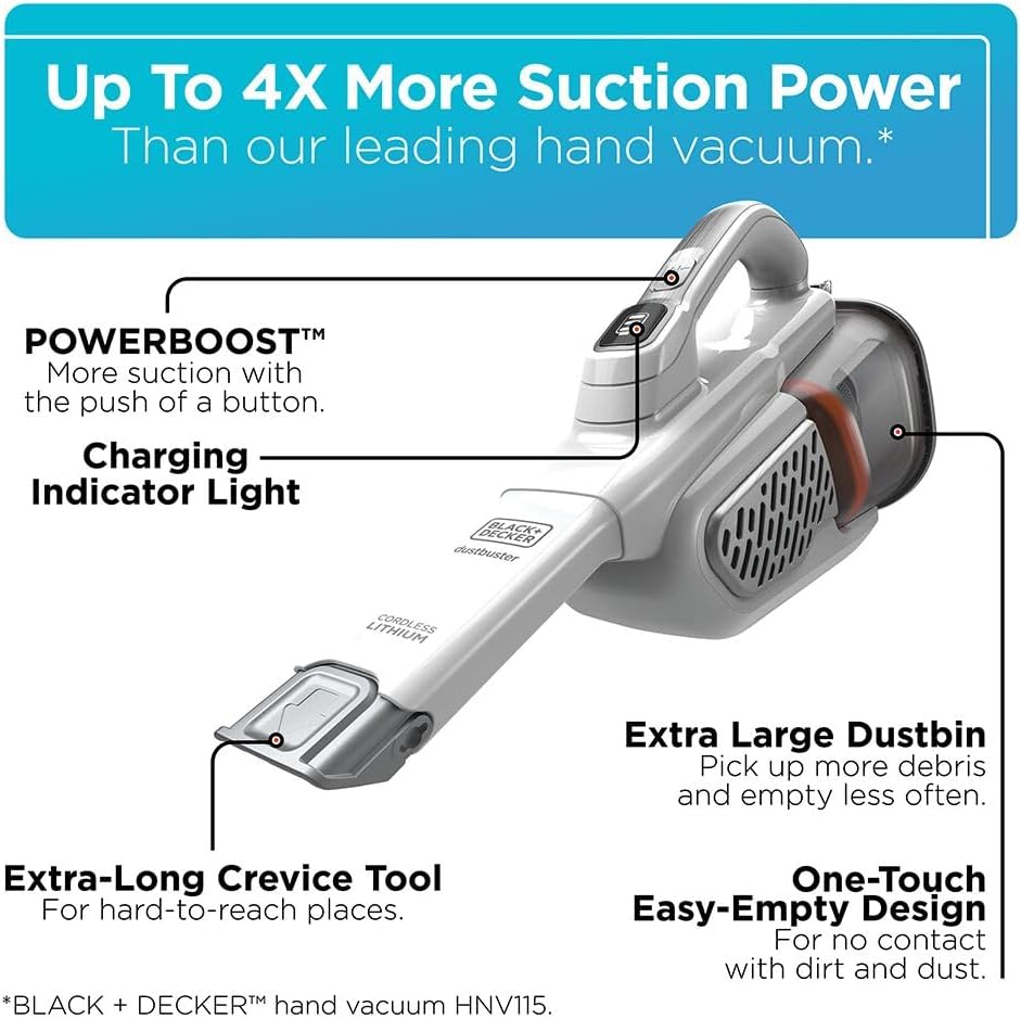 Thumbnail 1 de BLACK+DECKER Dust Buster HHVK320J10: Cordless Hand Vacuum with Extended Runtime
