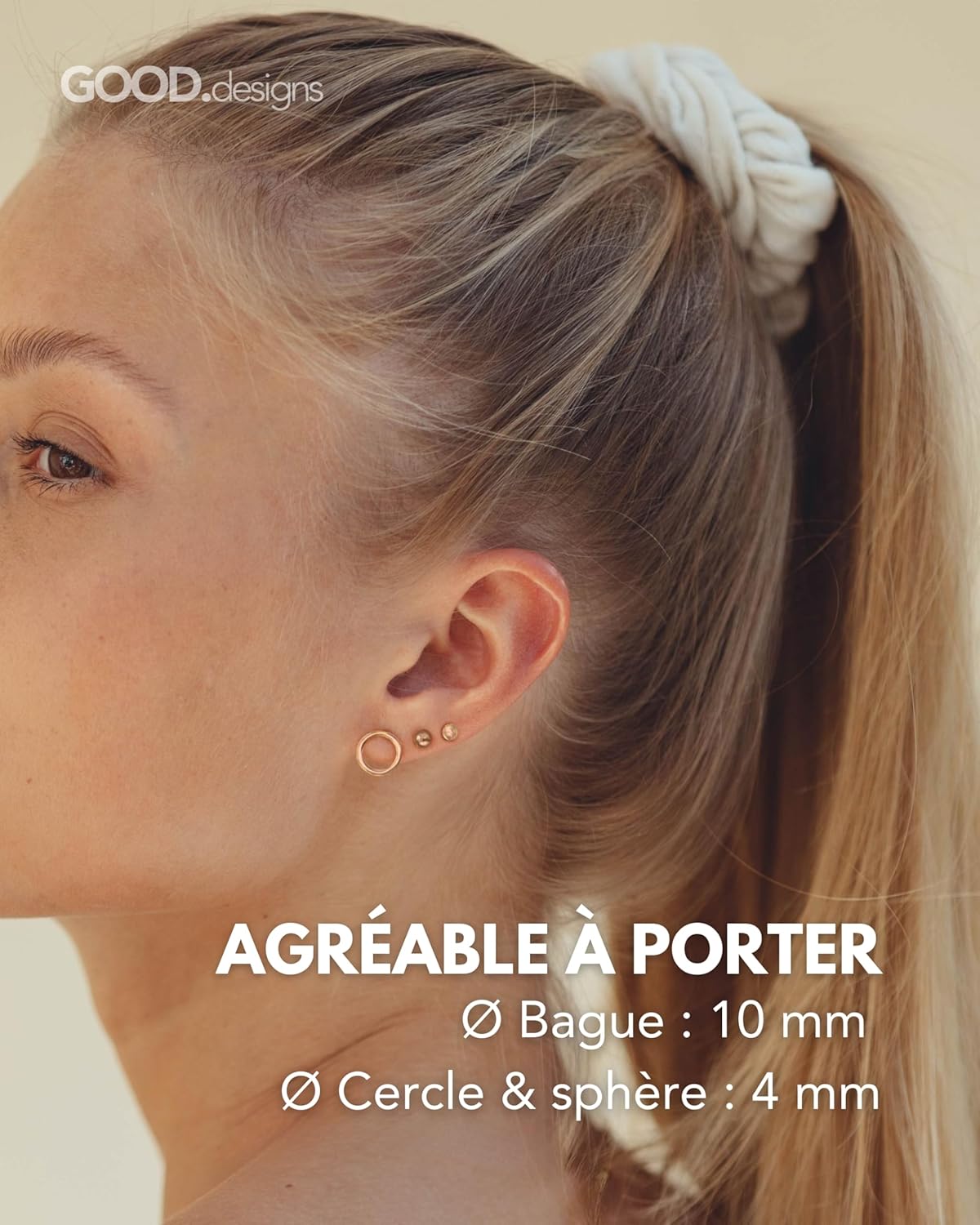 Thumbnail 4 de Boucles d'oreilles cercle 3 paires