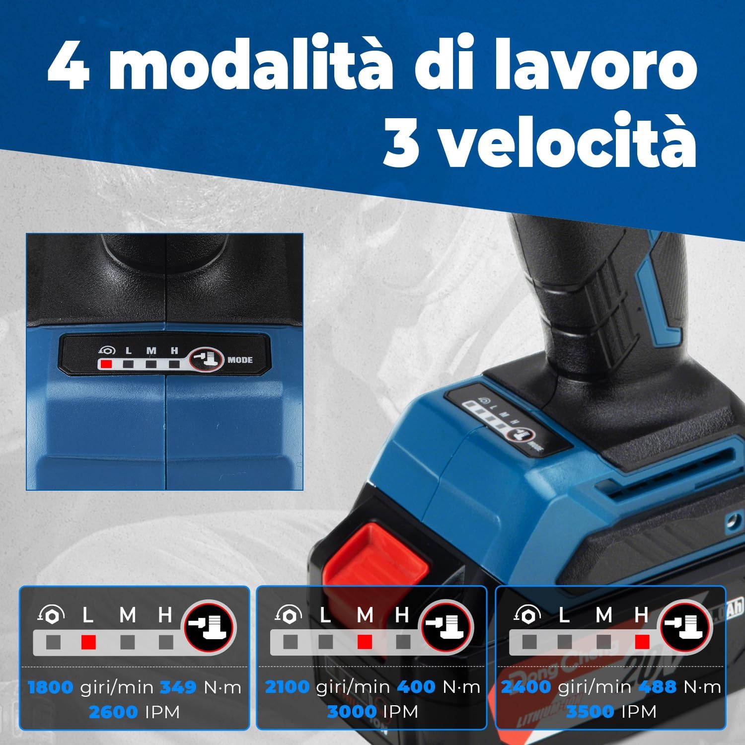 Thumbnail 3 de Dong Cheng Avvitatore 20V brushless 4,0 Ah