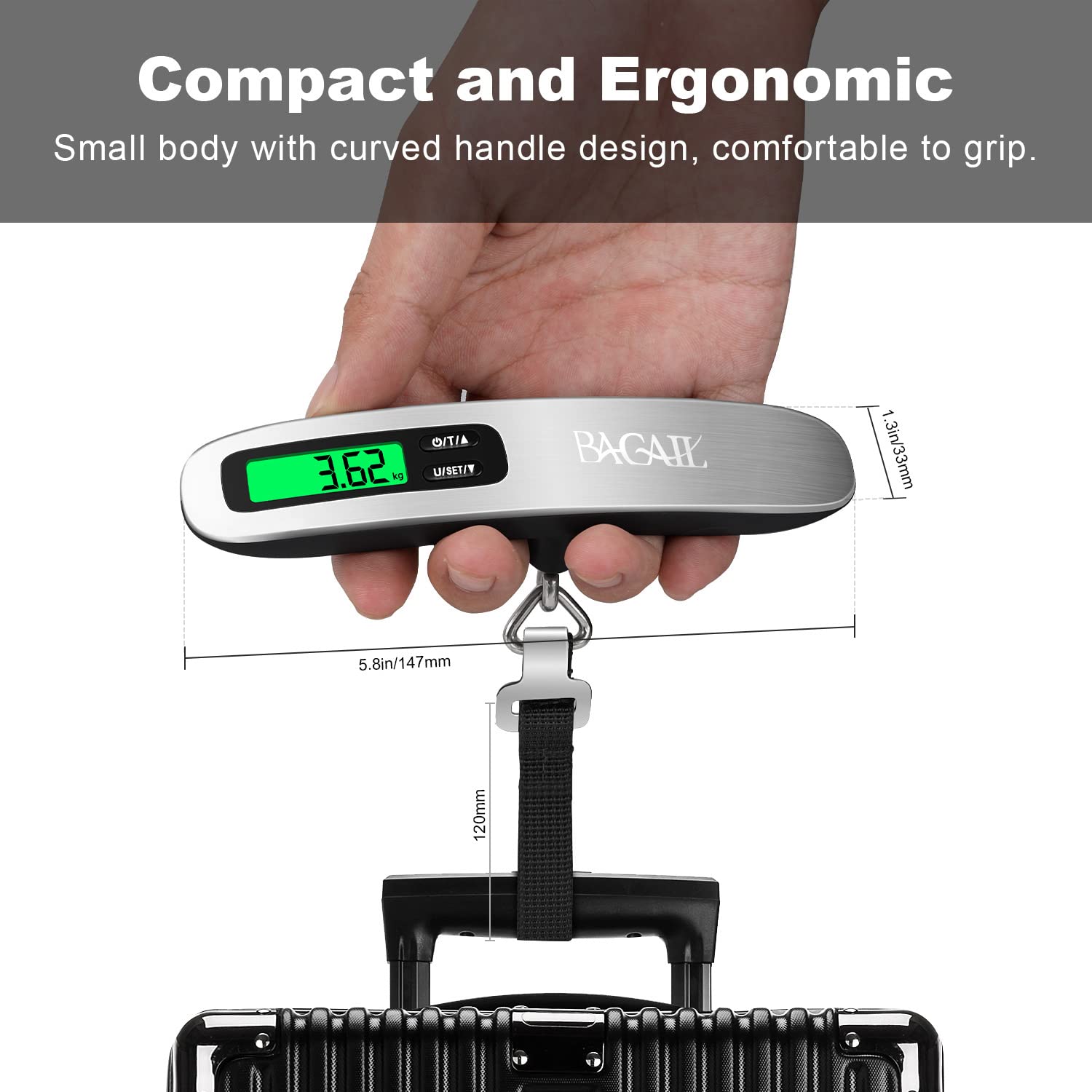 Detalle 1 de BAGAIL Digital Luggage Scale 50kg