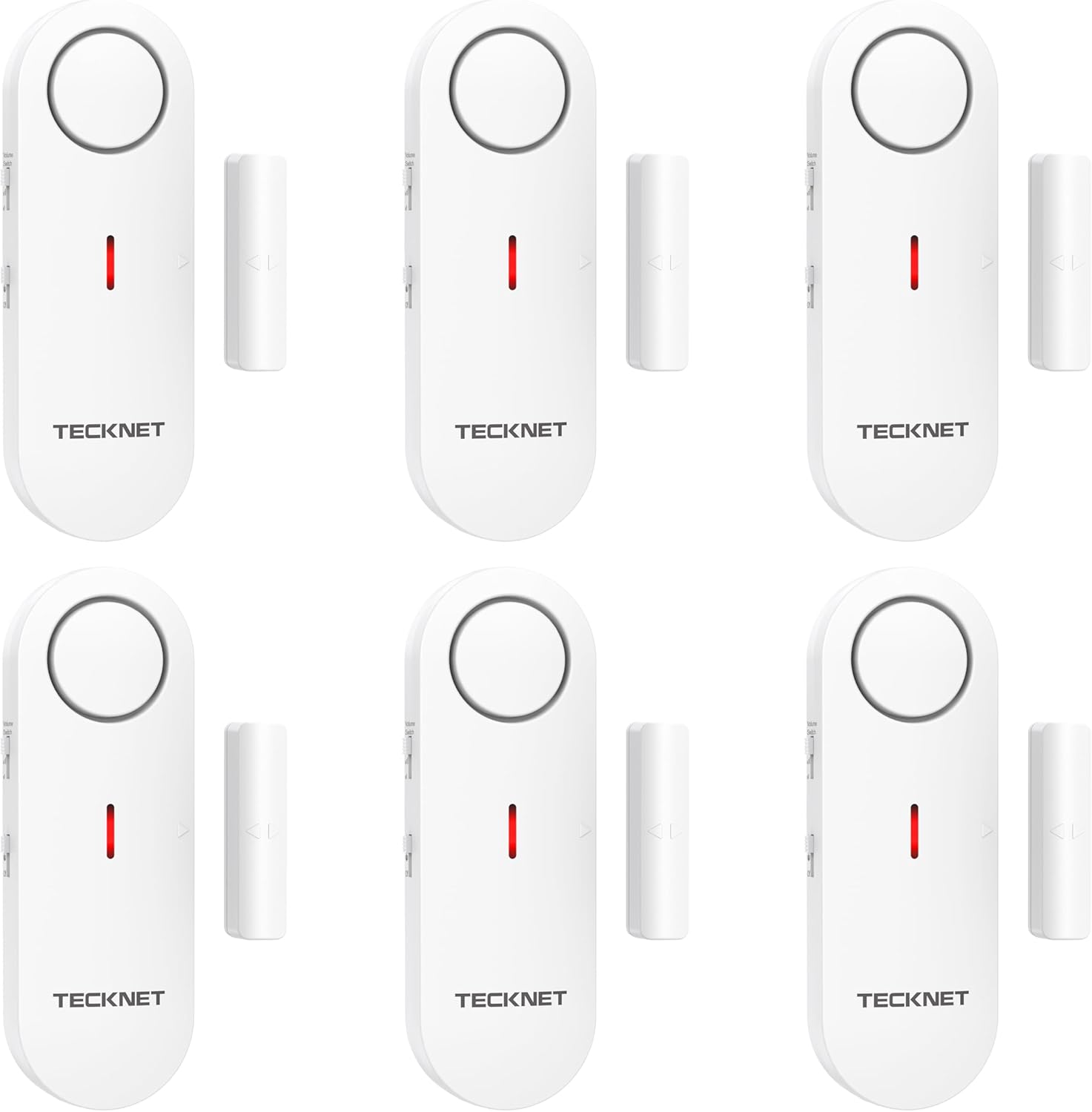 Thumbnail 6 de TECKNET 2-in-1 Wireless Door & Window Alarms for Kids Safety (3-Pack) with Chime & 3-Level Volume Control