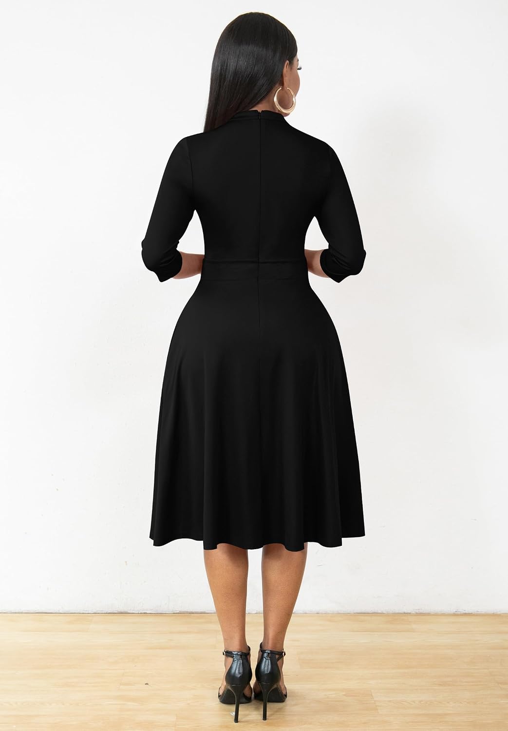 Detalle 2 de Nmoder Casual Fit and Flare Midi Dress